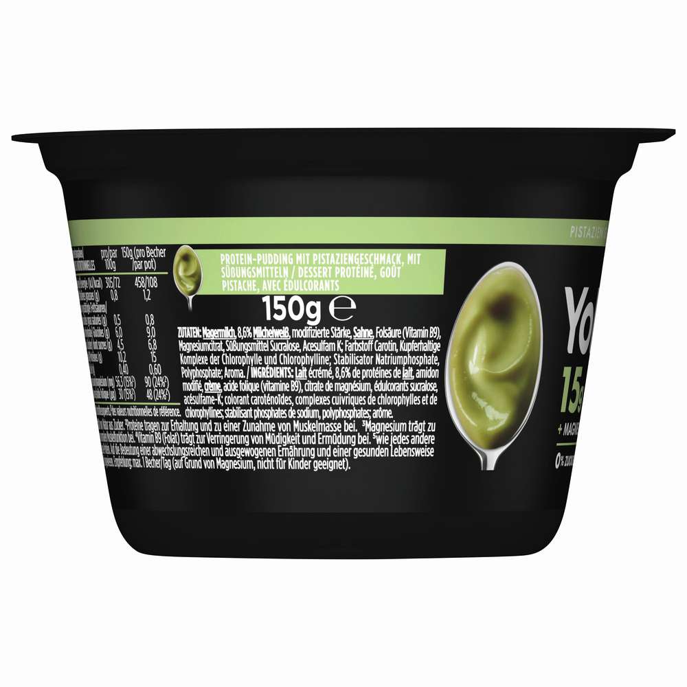 Produktabbildung Danone YoPRO  Protein Pudding Pistazien mit Magnesium + Vitamin B9
