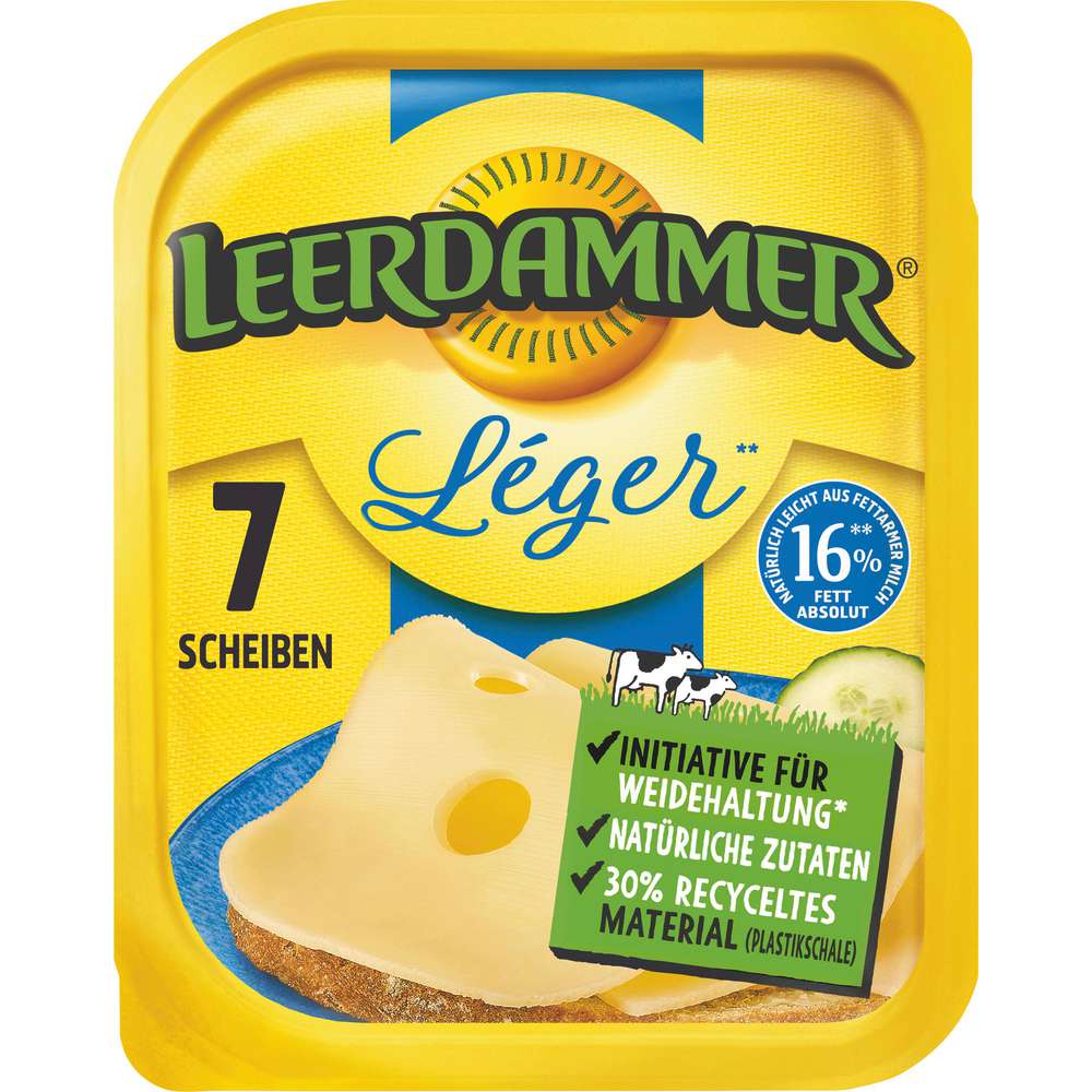 Produktabbildung Leerdammer Käsescheiben, Léger
