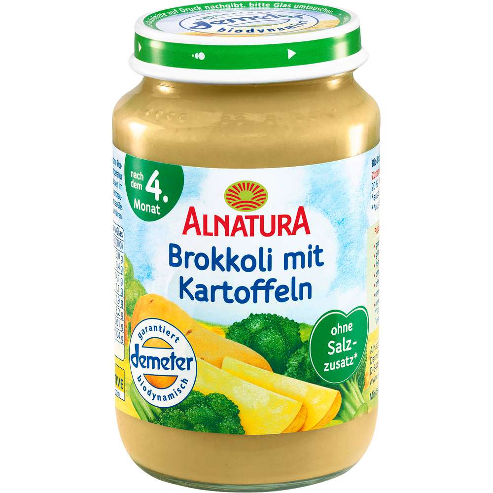 Produktabbildung Alnatura Bio Babynahrung, Brokkoli mit Kartoffeln