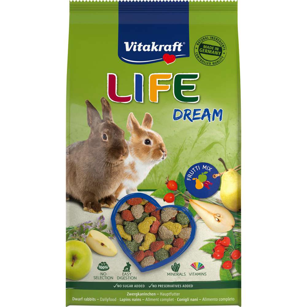Produktabbildung Vitakraft LIFE Dream Zwergkaninchen Futter