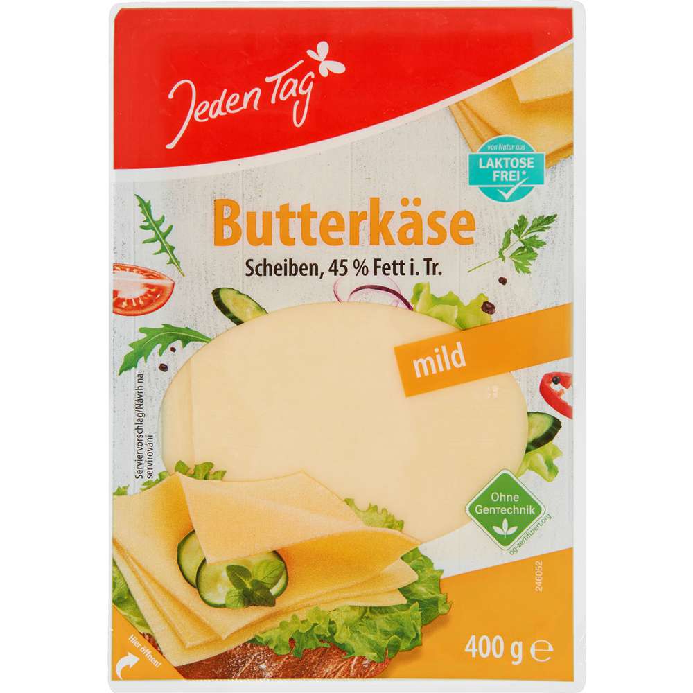 Produktabbildung Jeden Tag Käsescheiben, Butterkäse