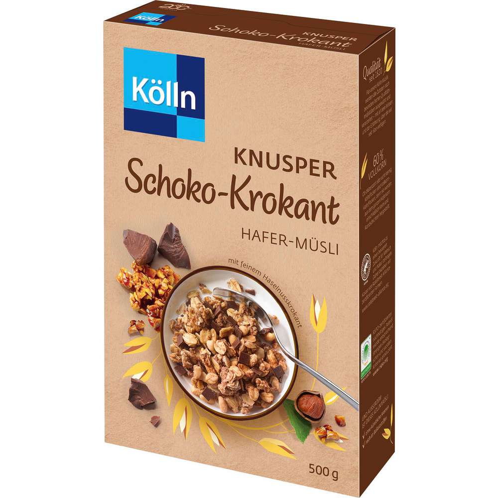 Produktabbildung Kölln Knusper Schoko Krokant Hafer Müsli
