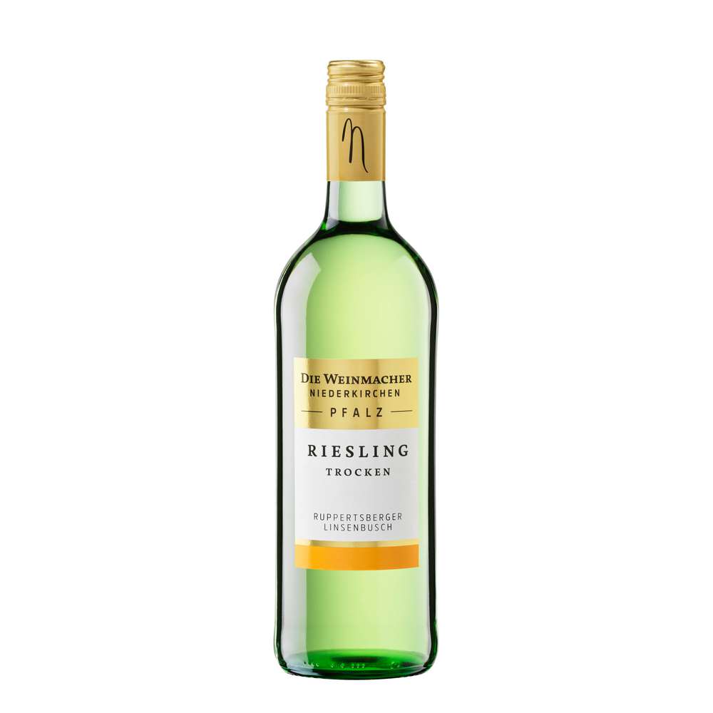 Produktabbildung Die Weinmacher Ruppertsberger Linsenbusch Riesling trocken Pfalz DQW, Weißwein