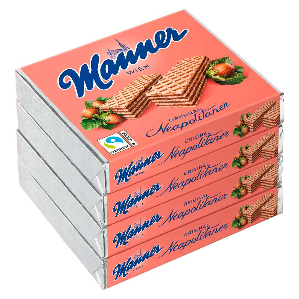 Produktabbildung Manner Neapolitaner Waffeln, Haselnuss