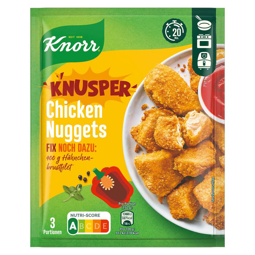 Produktabbildung Knorr Fix-Würzmischung, Chicken Nuggets