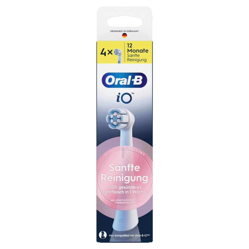 Produktabbildung Oral-B Ersatz Zahnbürstenkopf iO Sanfte Reinigung, schwarz