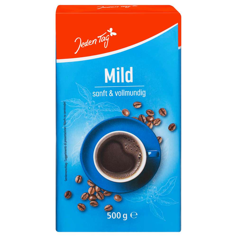 Produktabbildung Jeden Tag Kaffee Naturmild, gemahlen