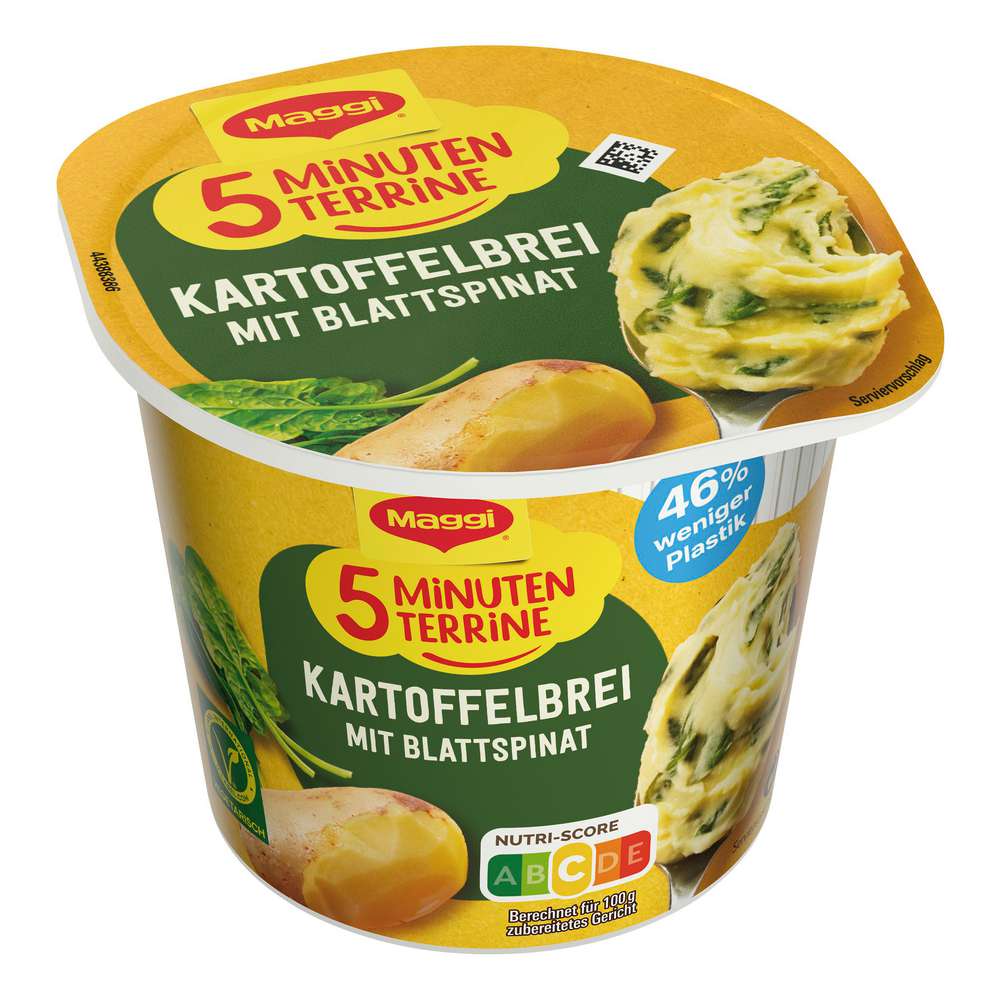 Produktabbildung Maggi 5 Minuten Terrine, Kartoffelbrei mit Blattspinat
