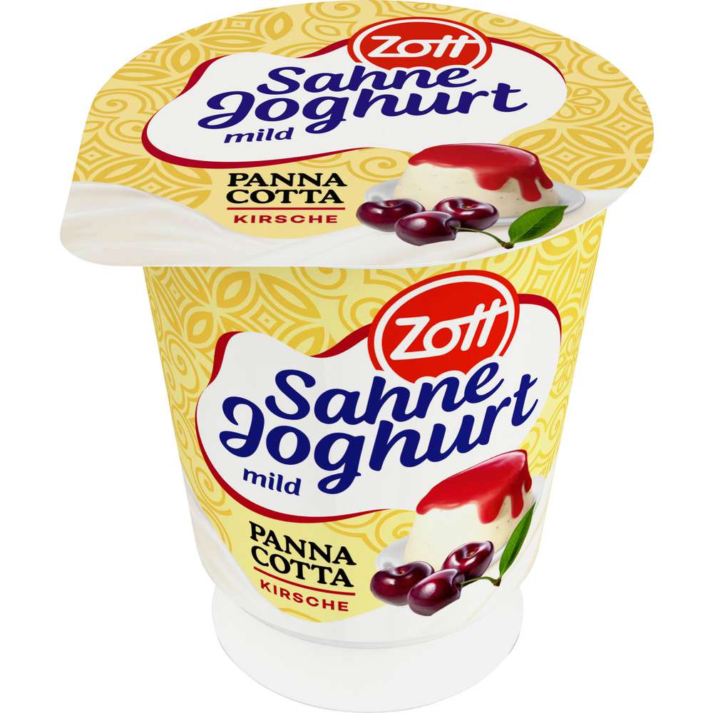 Produktabbildung Zott Sahnejoghurt, Kirsch Panna Cotta