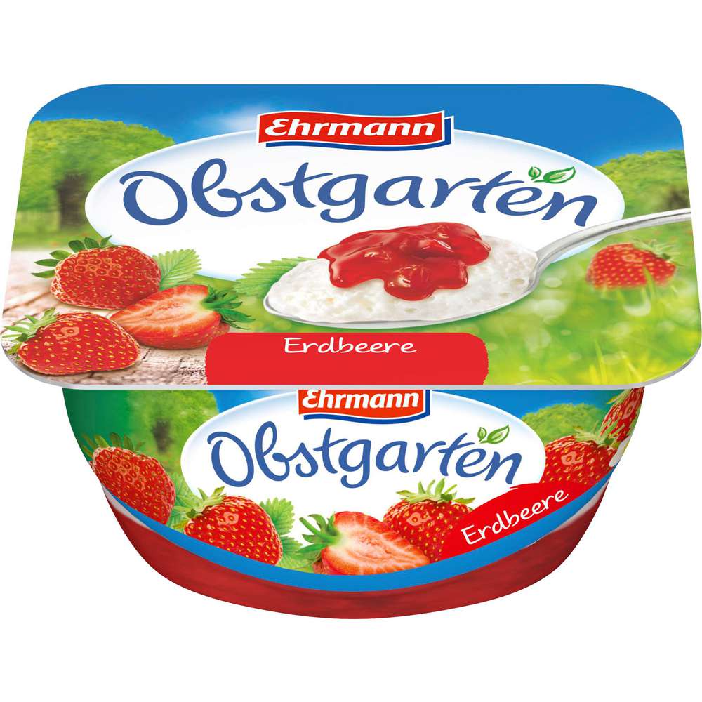 Produktabbildung Ehrmann Joghurt, Obstgarten, Erdbeere