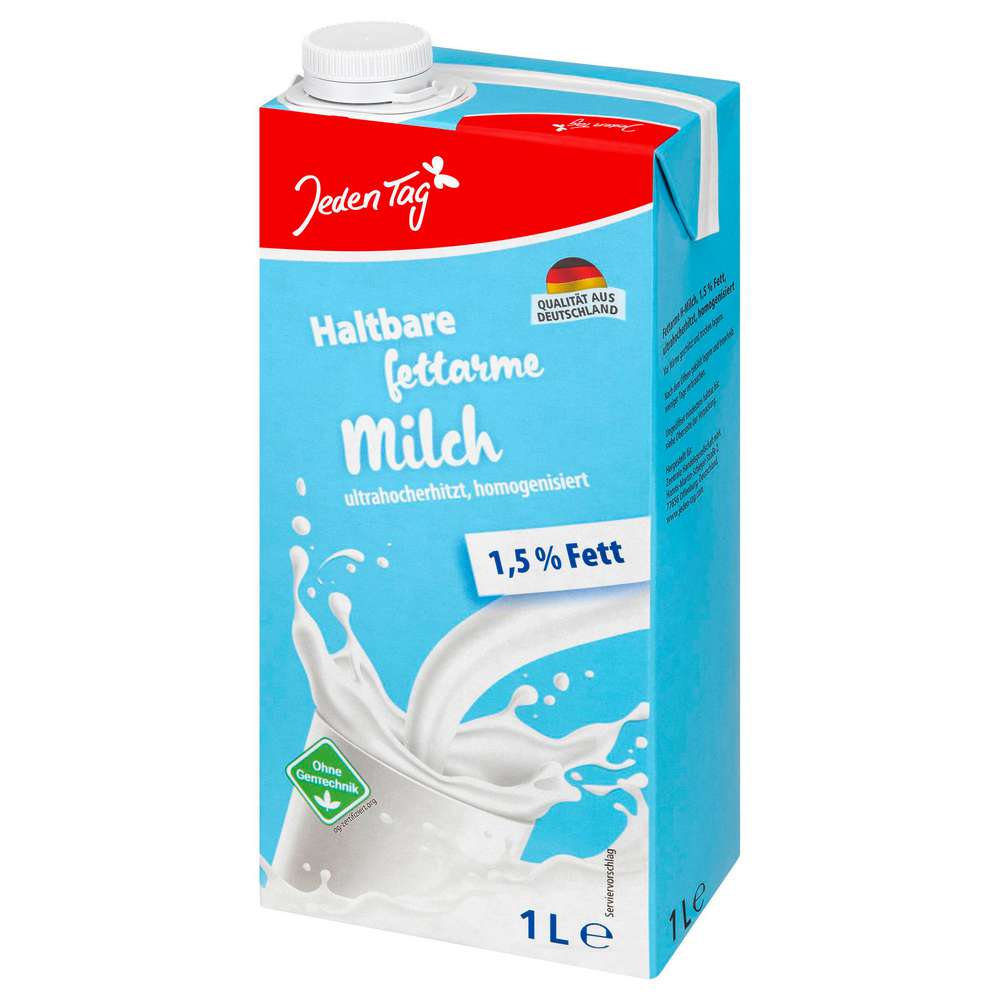 Produktabbildung Jeden Tag H-Milch 1,5% Fett