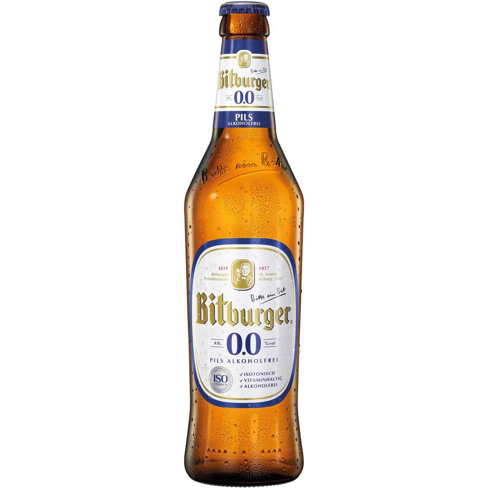 Produktabbildung Bitburger Pilsener Bier, alkoholfrei