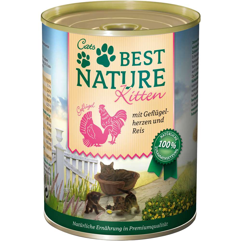 Produktabbildung Best Nature Katzen-Nassfutter Kitten, Geflügel