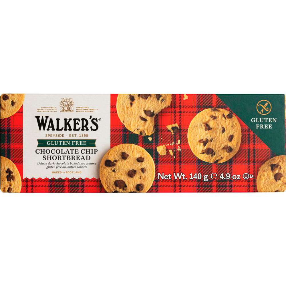 Produktabbildung Walker's Gebäck Shortbread Choc Chip, Glutenfrei