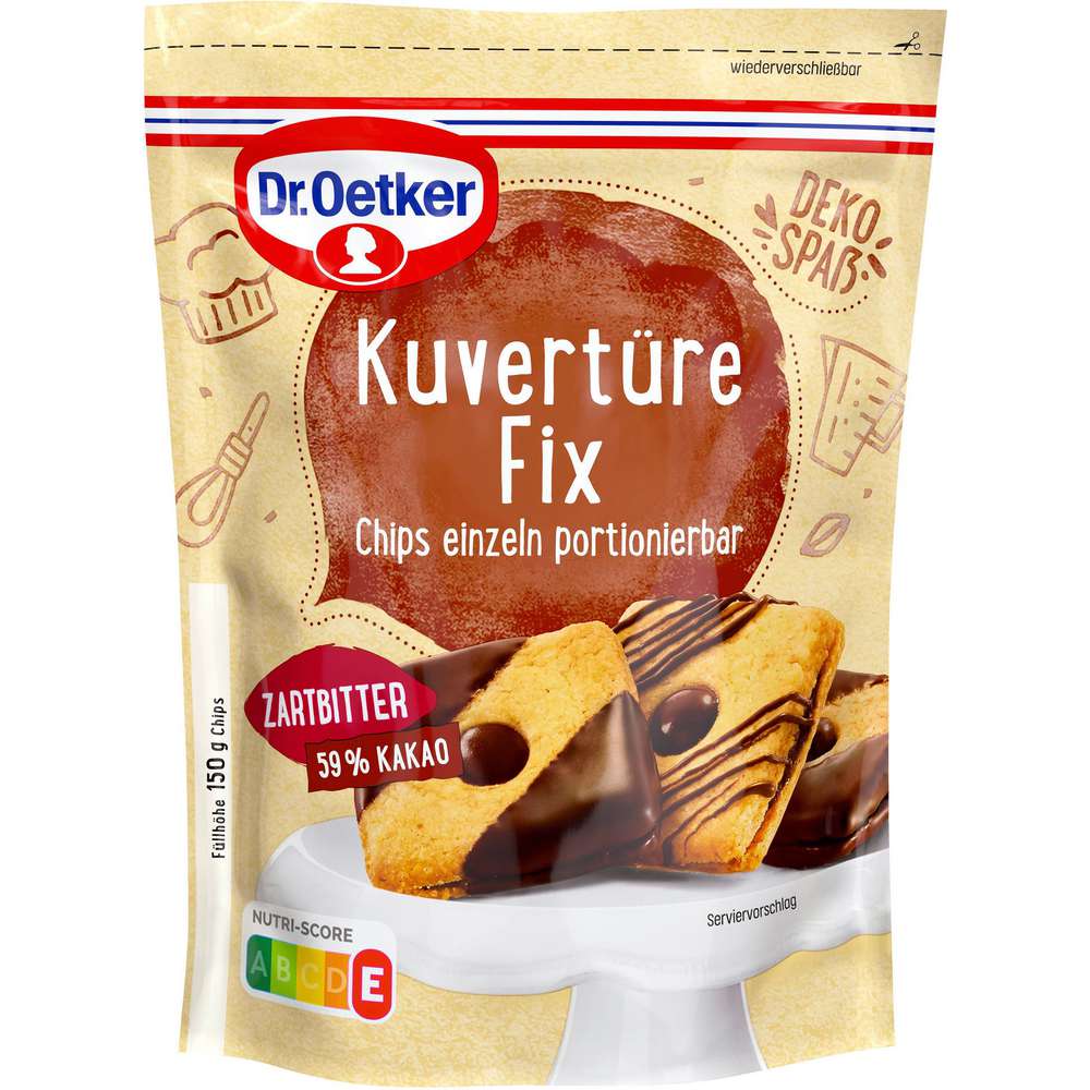 Produktabbildung Dr. Oetker Kuvertüre Fix, Zartbitter