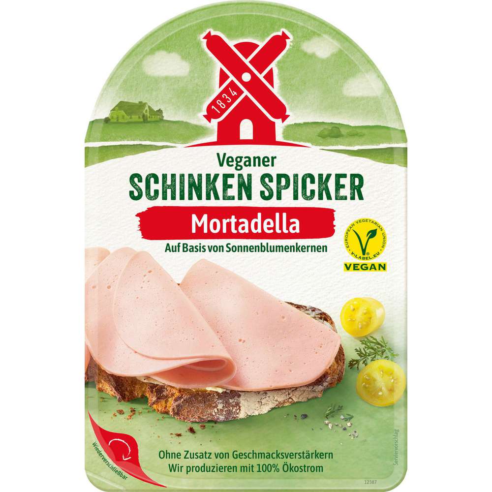 Produktabbildung Rügenwalder Mühle Veganer Schinken Spicker, Mortadella