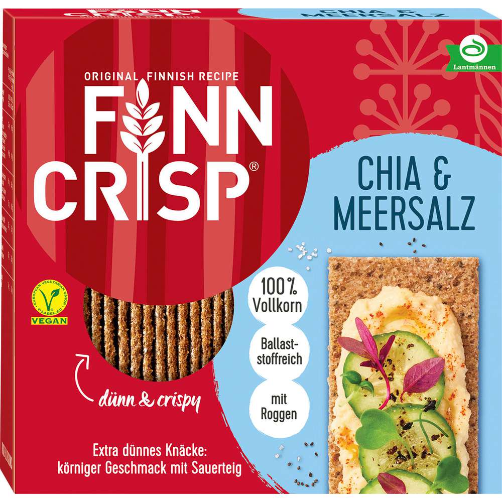 Produktabbildung Finn Crisp Knäckebrot Chia & Meersalz