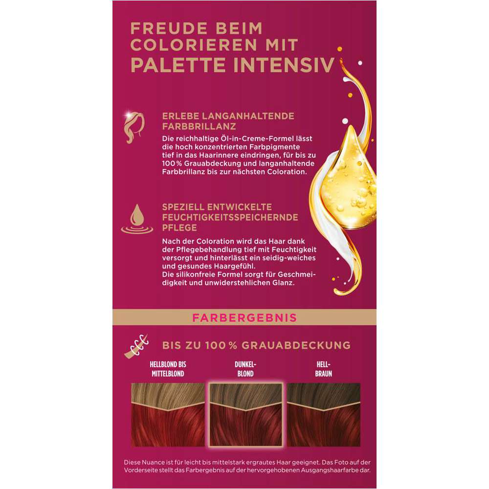 Produktabbildung Poly Palette Haarfarbe Creme Coloration, 678 Rubinrot