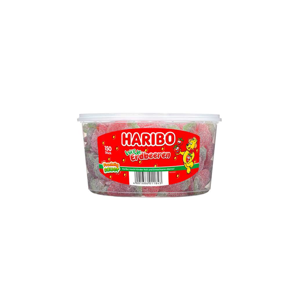 Produktabbildung Haribo Fruchtgummi, Wilde Erdbeeren Fruchtig Sauer