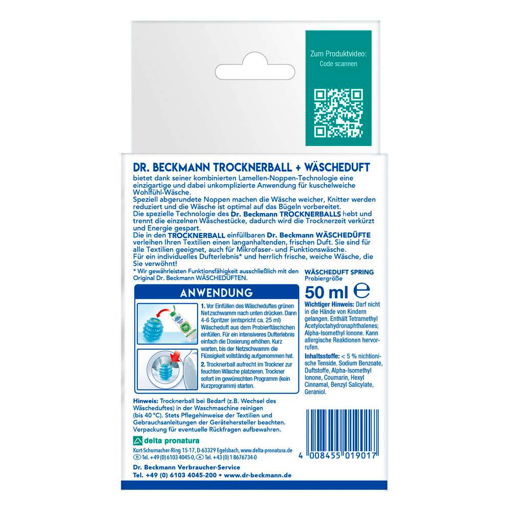 Produktabbildung Dr. Beckmann Trocknerball + Wäsche Duft