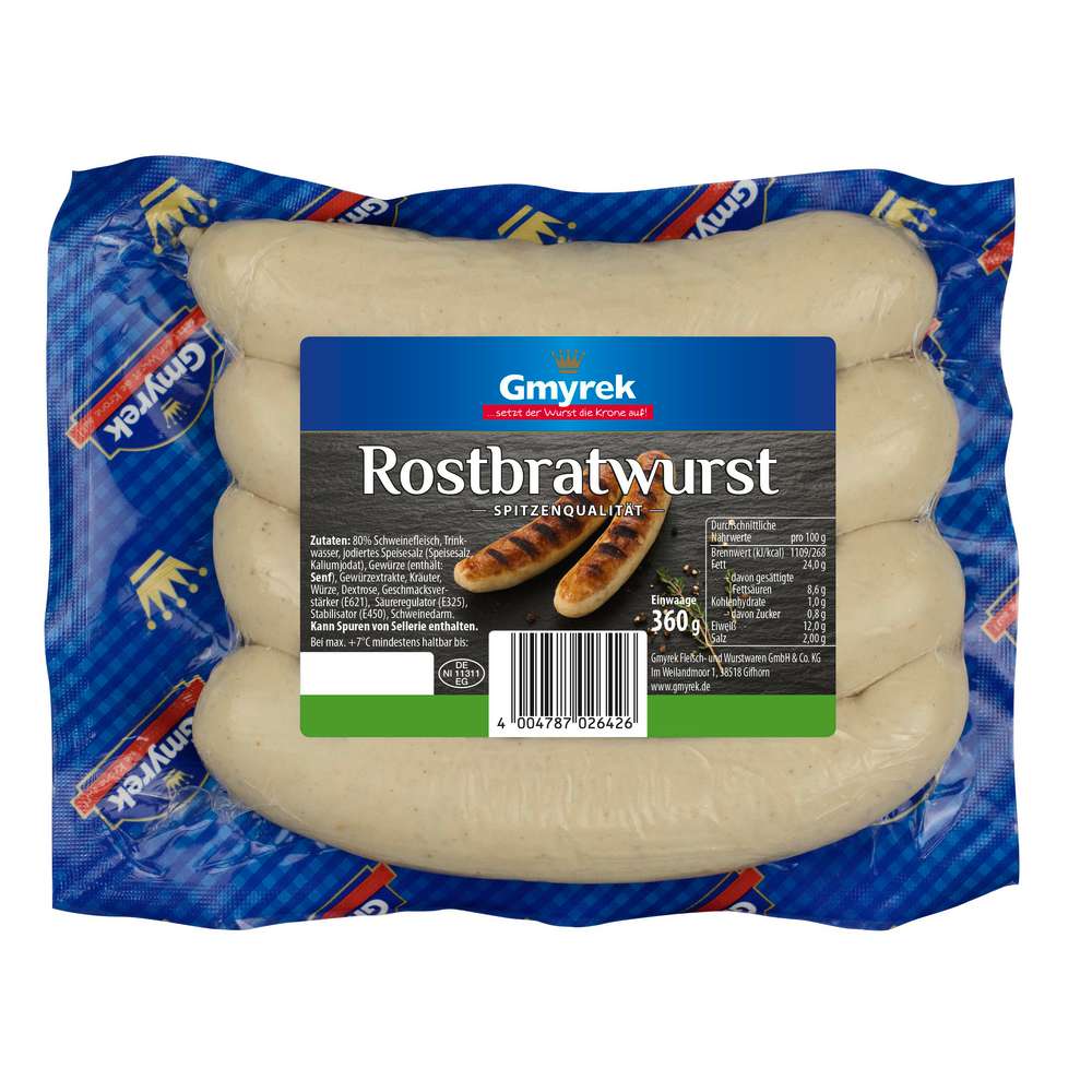 Produktabbildung Gmyrek Rostbratwurst 