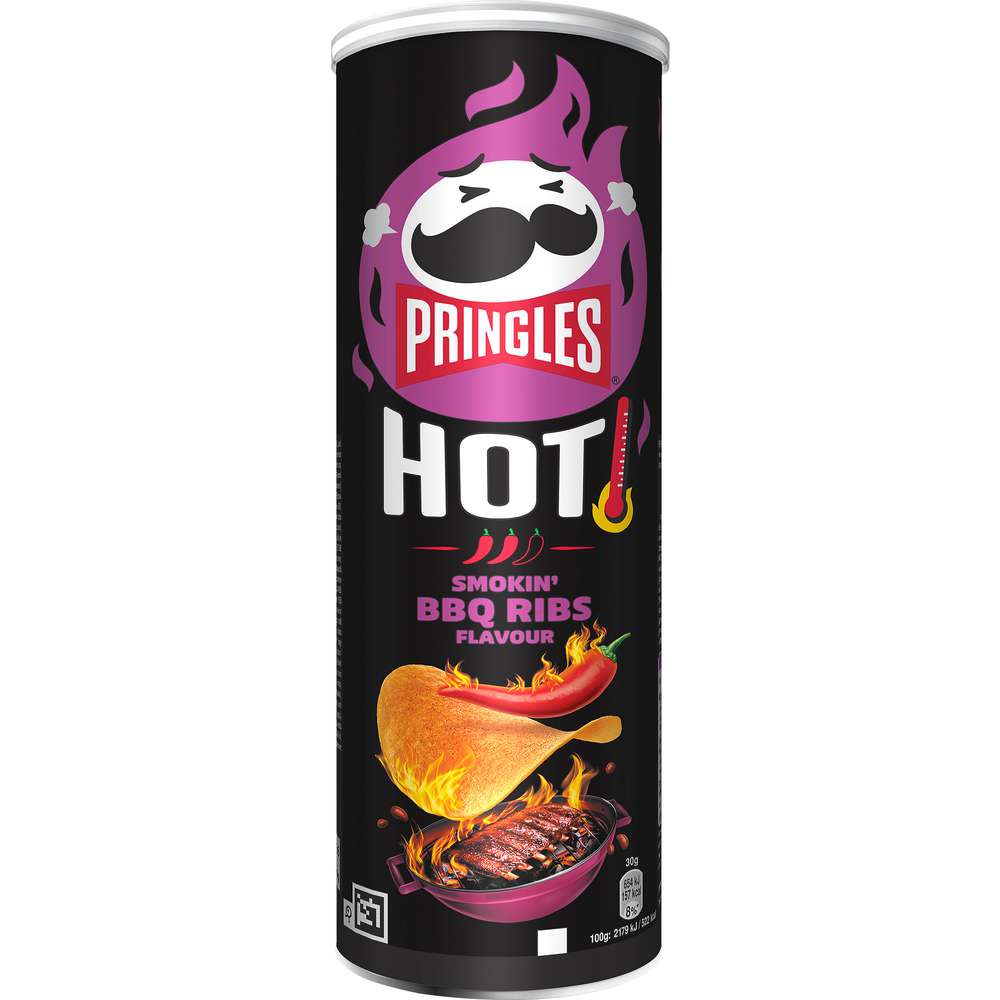 Produktabbildung Pringles Chips, BBQ Ribs