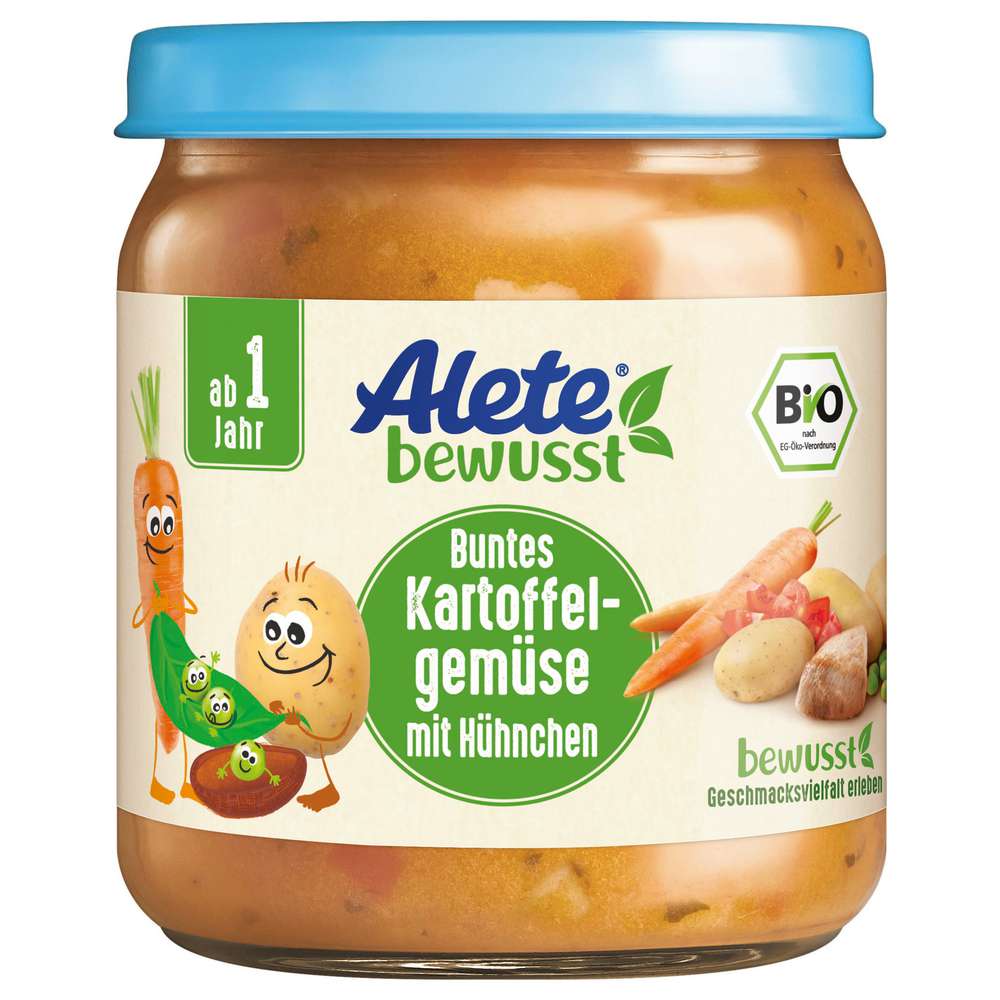 Produktabbildung Alete Babynahrung, Bio Kartoffelgemüse mit Hühnchen