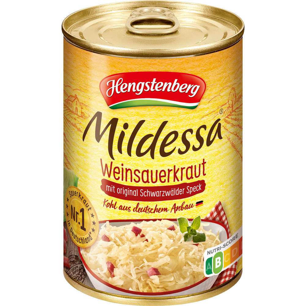 Produktabbildung Mildessa Sauerkraut mit Speck