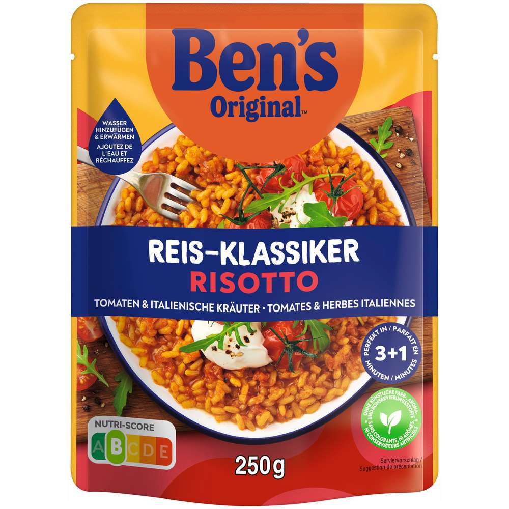 Produktabbildung BEN'S ORIGINAL Fertiggericht Risotto, Tomate & italienische Kräuter