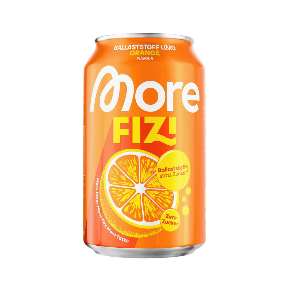 Produktabbildung More Fizi Ballaststoff Limo Zero Zucker, Orange