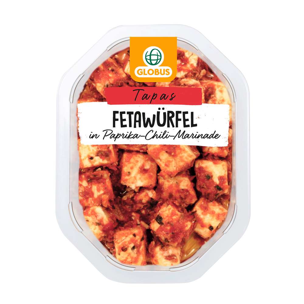 Produktabbildung GLOBUS Fetawürfel Paprika-Chili