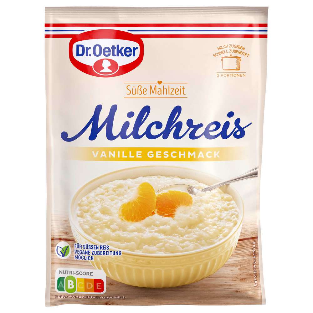 Produktabbildung Dr. Oetker Milchreis, Vanille