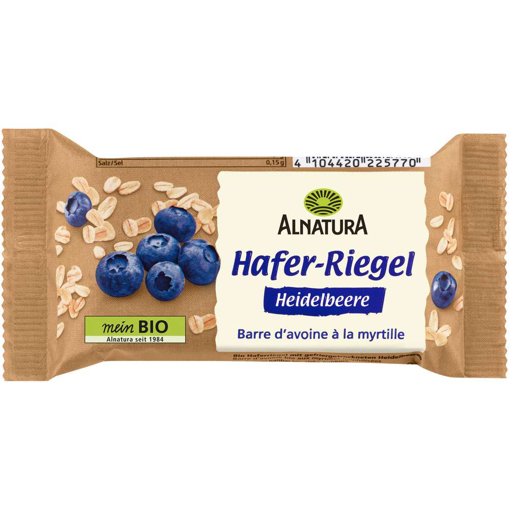 Produktabbildung Alnatura Hafer-Riegel, Heidelbeere