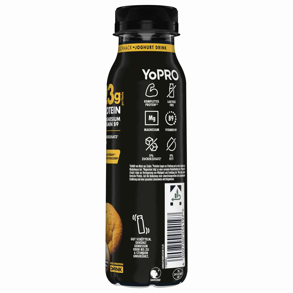Produktabbildung Danone YoPRO Drink Vanille-Cookie