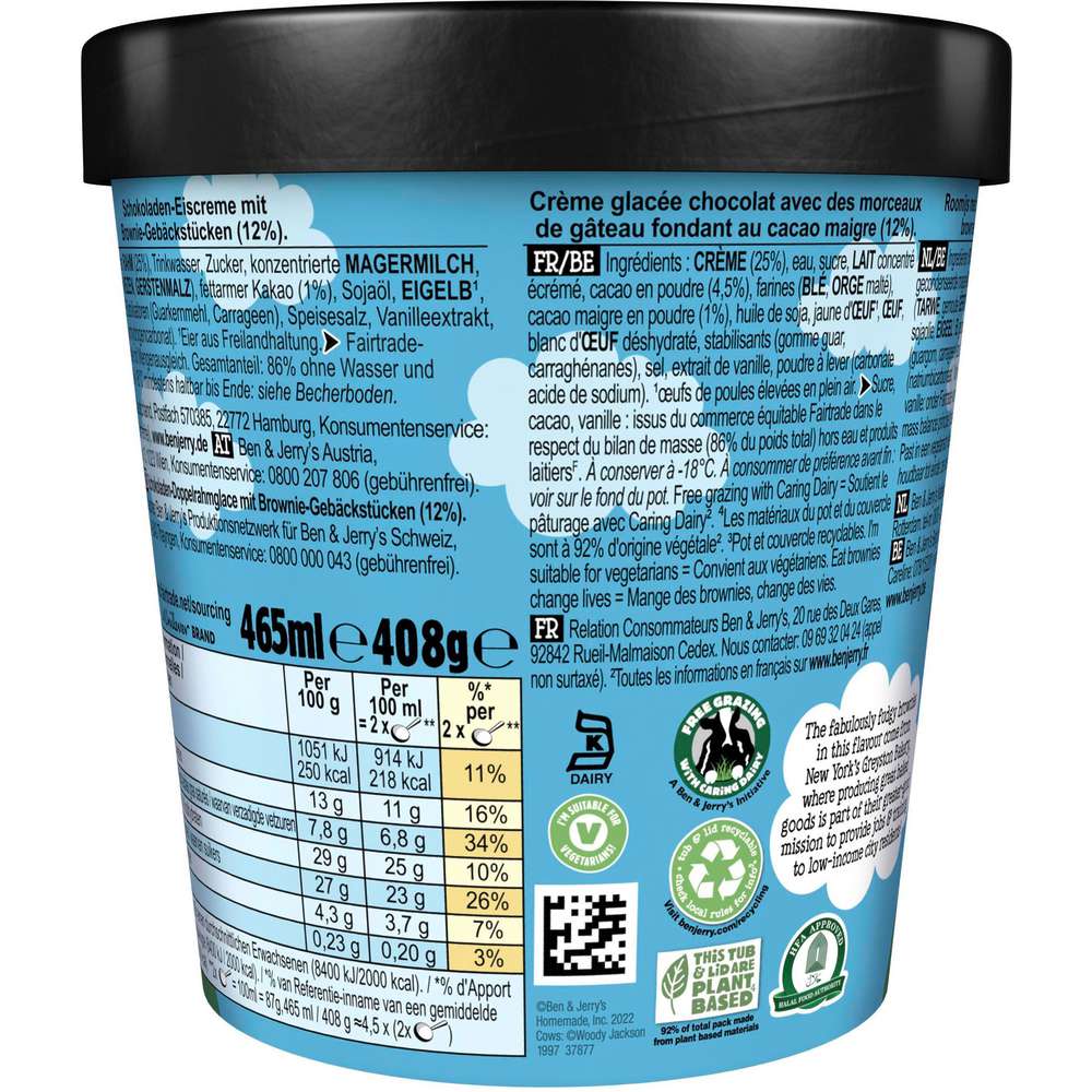 Produktabbildung Ben & Jerry's Eis Chocolate Fudge Brownie