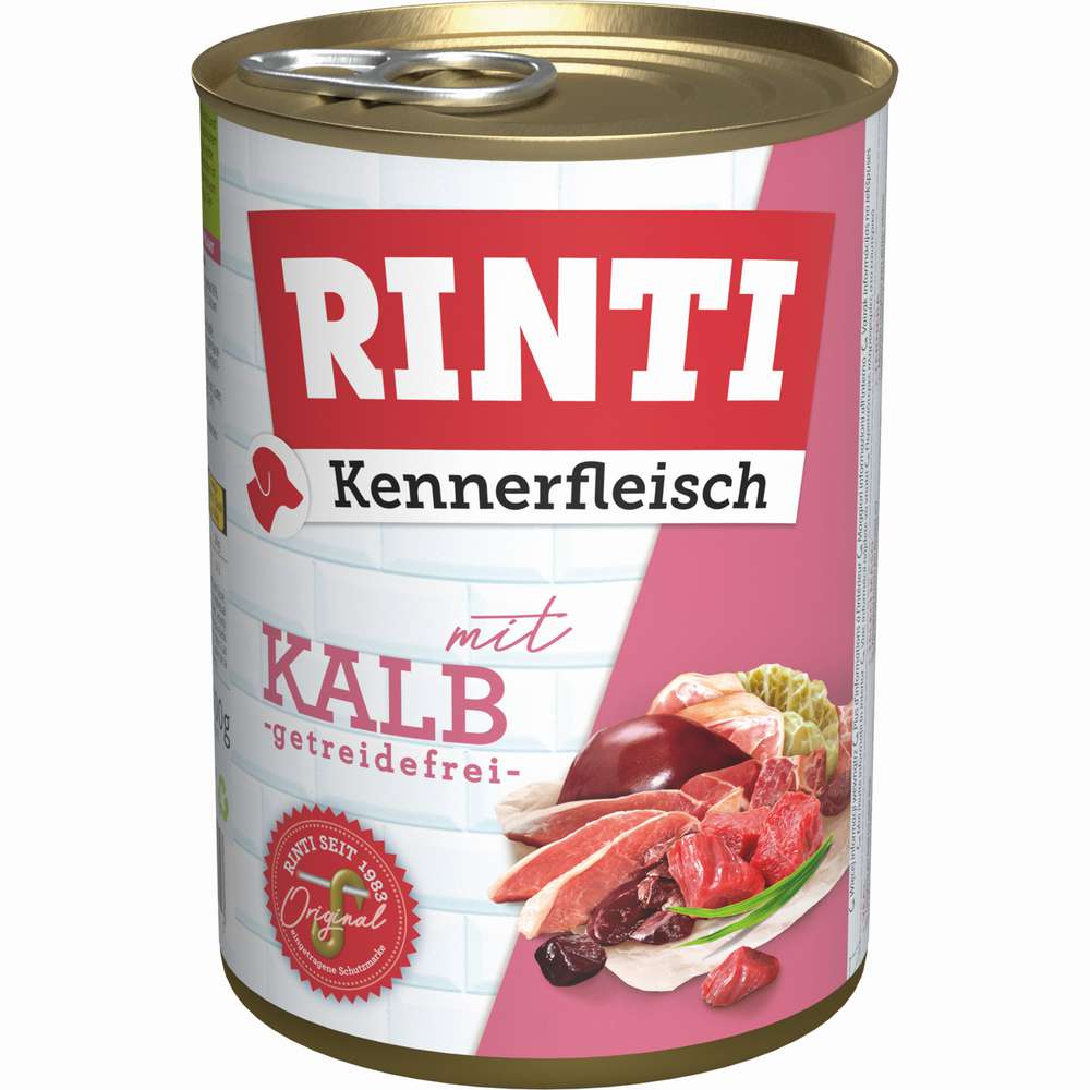 Produktabbildung Rinti Hundefutter Kennerfleisch, Kalb