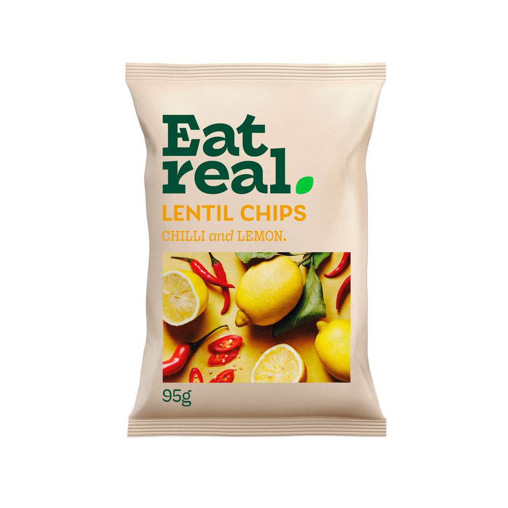 Produktabbildung Eat Real Lentil Chips, Chilli-Lemon