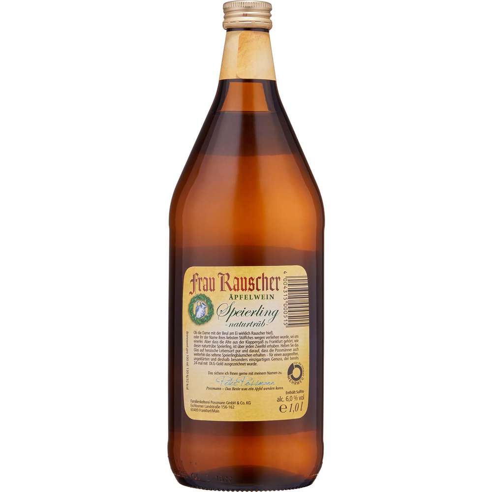 Produktabbildung Possmann Frau Rauscher Speierling Apfelwein, naturtrüb 5,5%