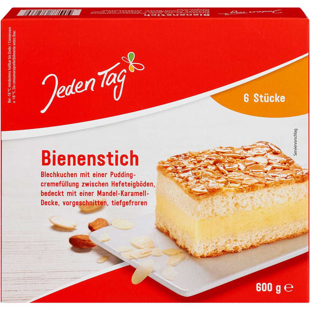 Produktabbildung Jeden Tag Bienenstich, tiefgekühlt