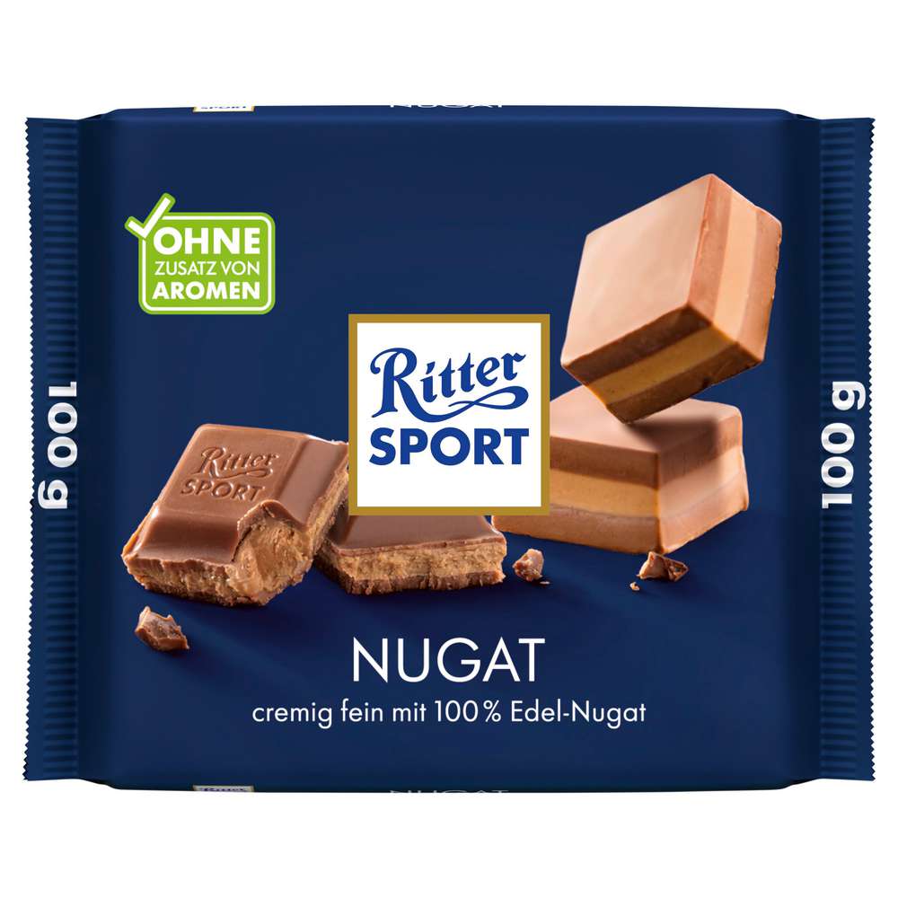 Produktabbildung Ritter Sport Tafelschokolade, Nougat