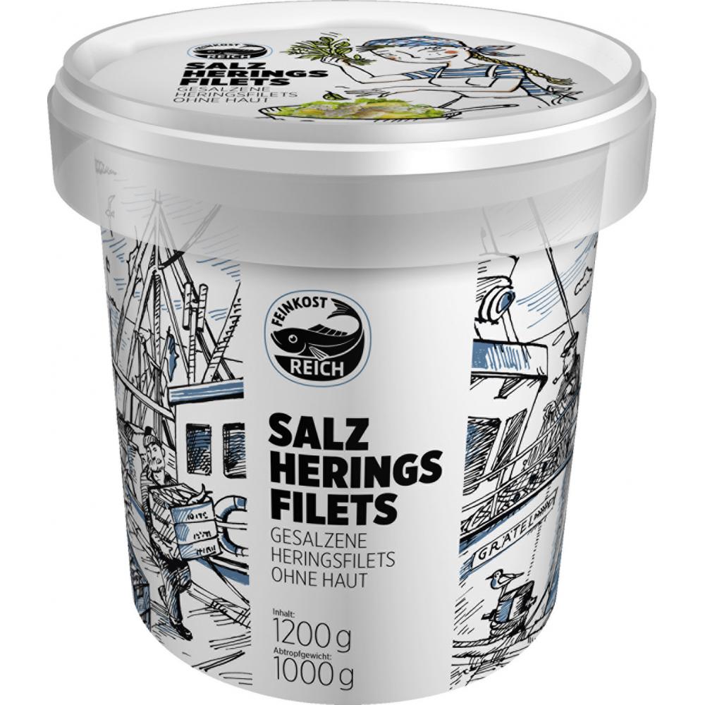 Produktabbildung keine Marke Feinkost Reich Salzheringsfilets, 1,2 kg