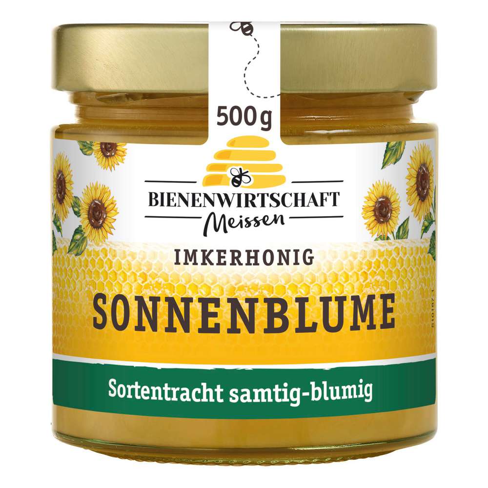 Produktabbildung Bienenwirtschaft Meissen Sonnenblumen-Honig, cremig