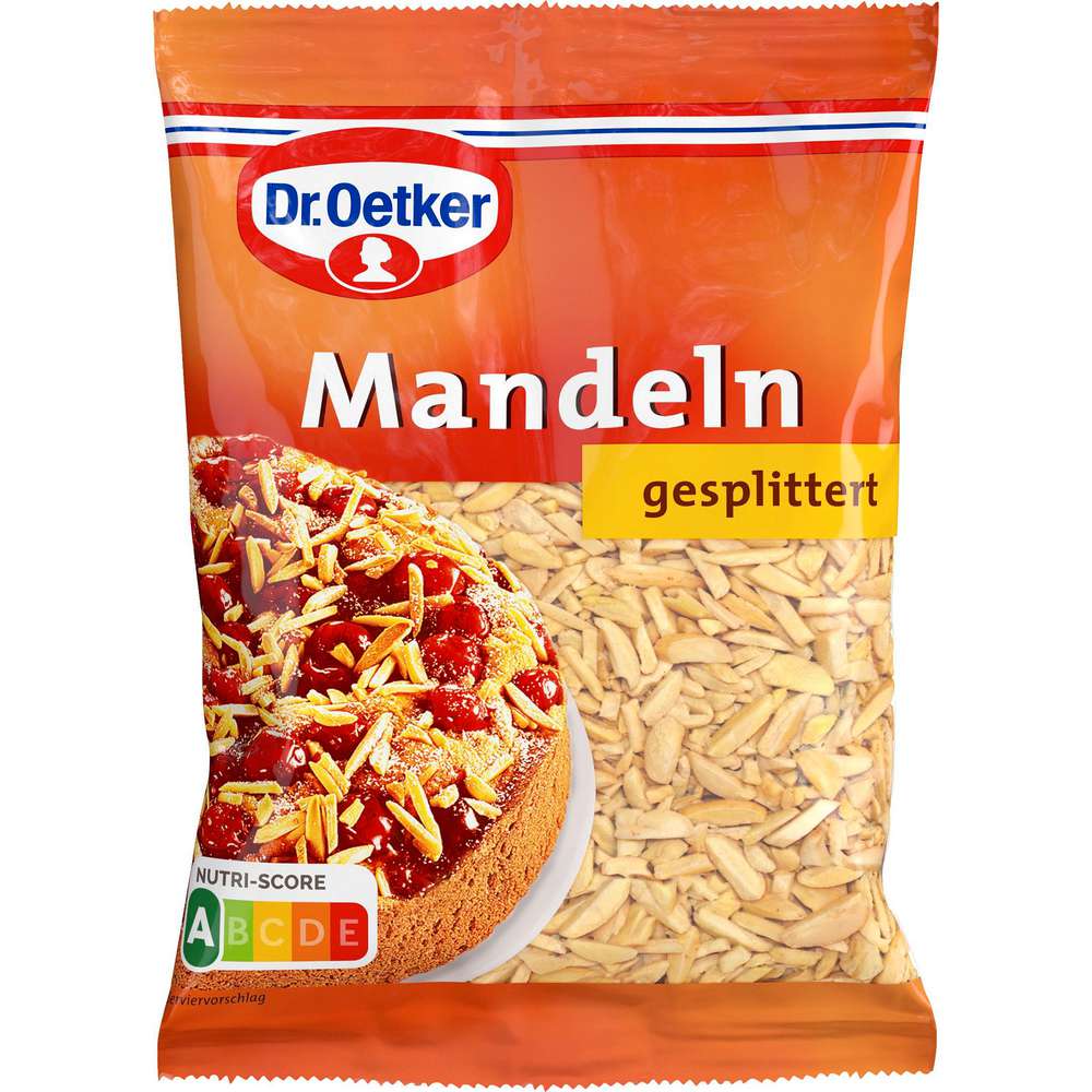 Produktabbildung Dr. Oetker Mandeln, gesplittert
