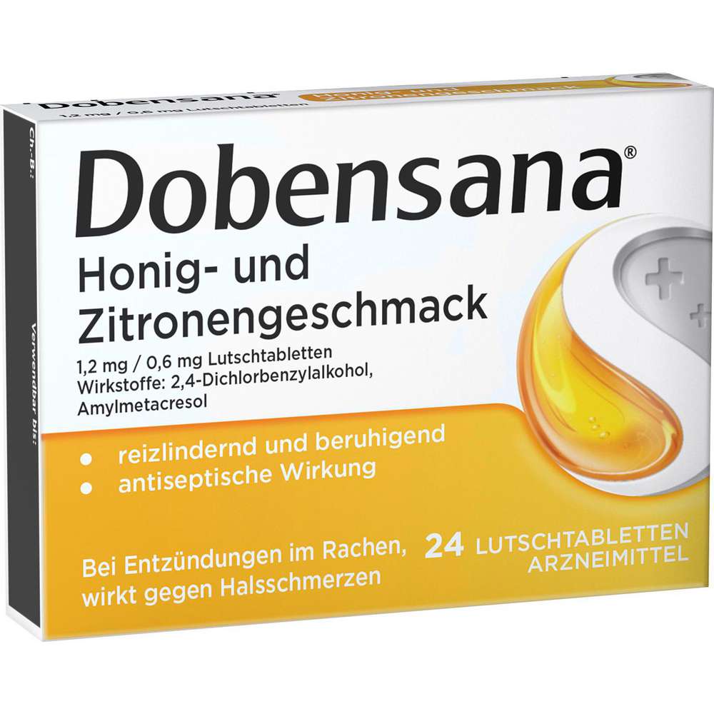 Produktabbildung Dobensana Halstabletten Honig-Zitronengeschmack