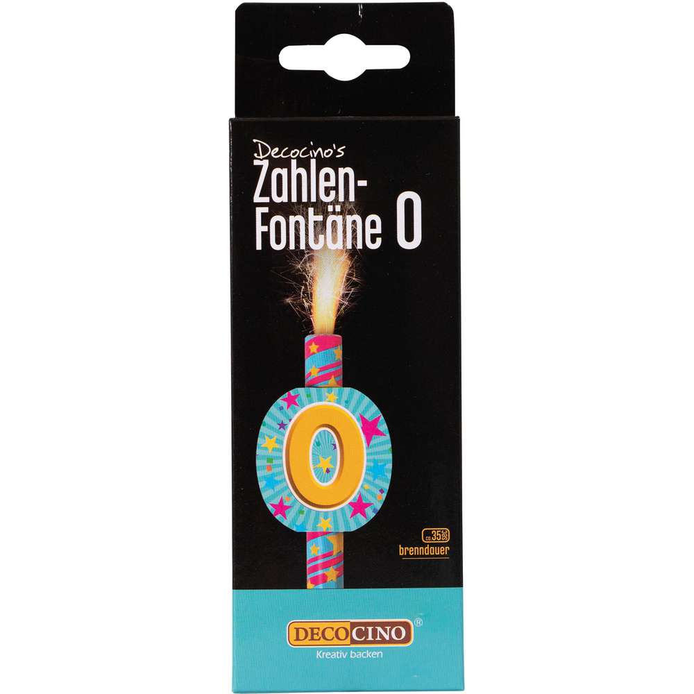 Produktabbildung Dekoback Zahlen-Fontäne Nr. 0