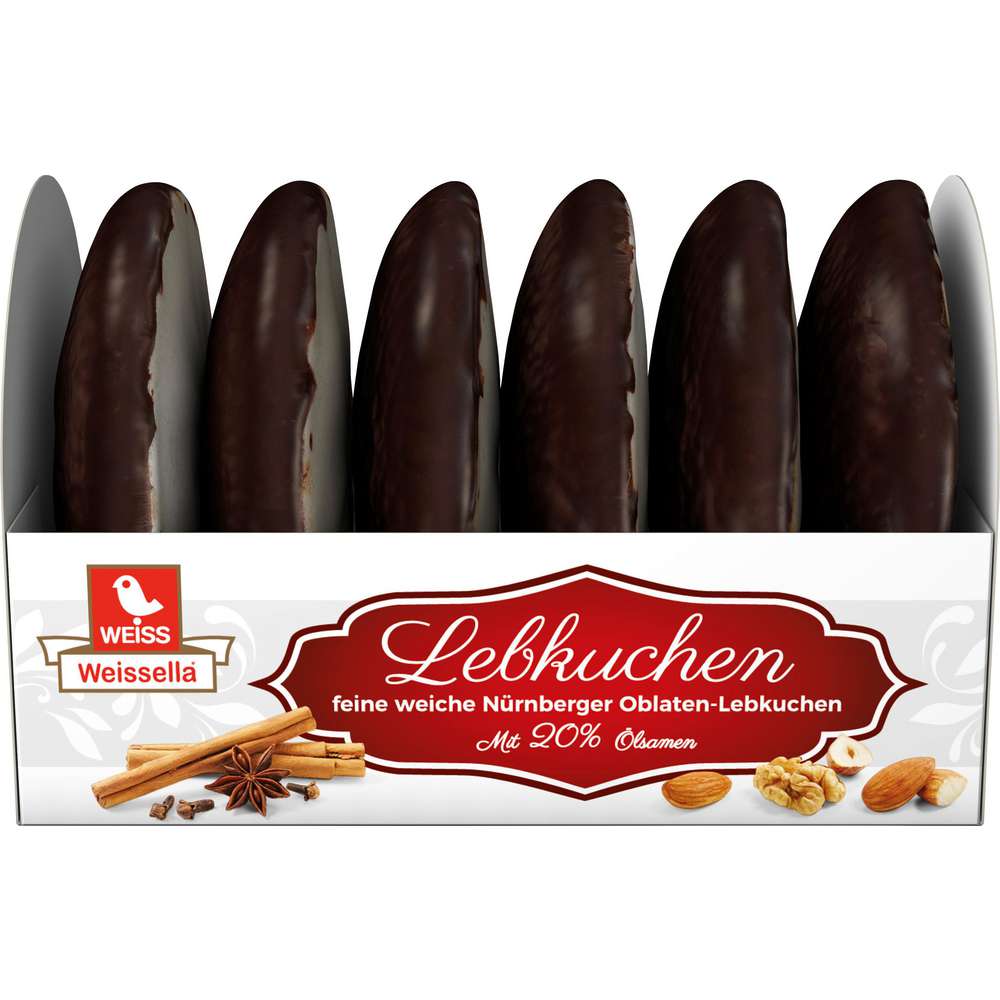 Produktabbildung Weiss Lebkuchen mit Schokolade