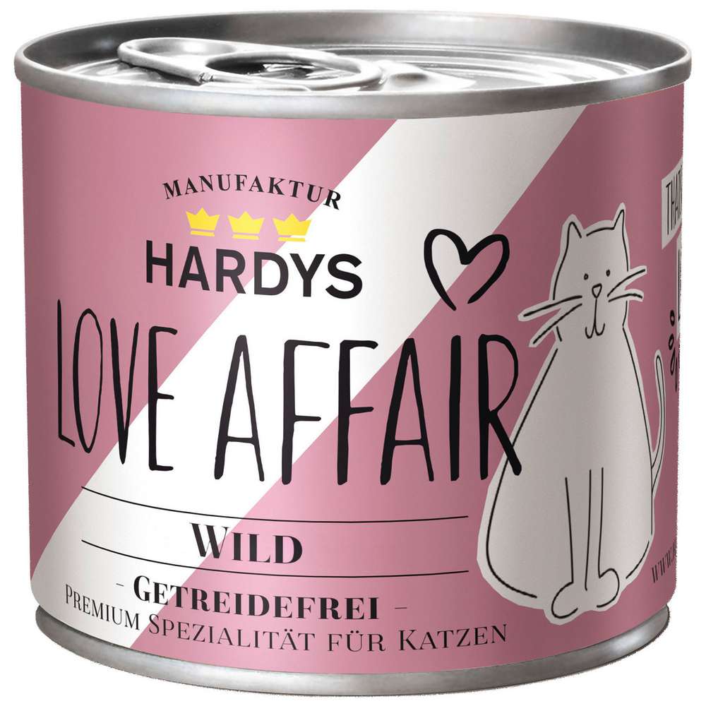 Produktabbildung Hardys Manufaktur Katzen-Nassfutter Love Affair, Wild
