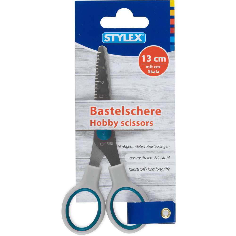 Produktabbildung Stylex Bastelschere stumpf 13cm Skala