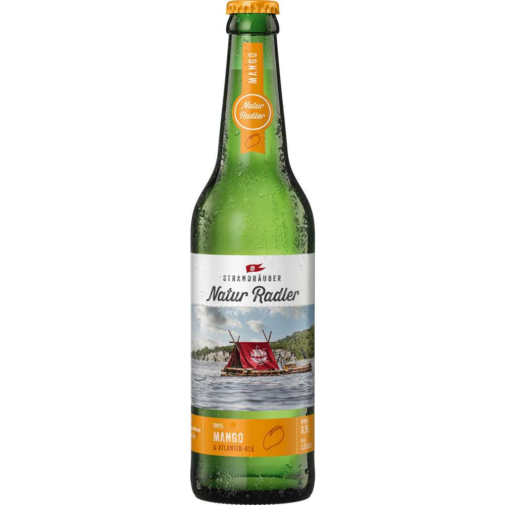 Produktabbildung Strandräuber Bio Natur Radler Mango & Atlantik-Ale