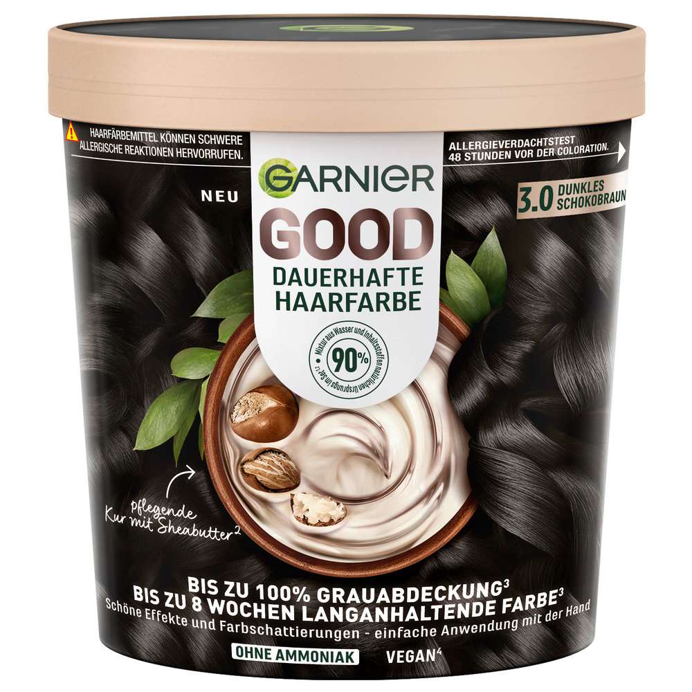 Produktabbildung Garnier Good Haarfarbe, 3.0 Dunkles Schokobraun